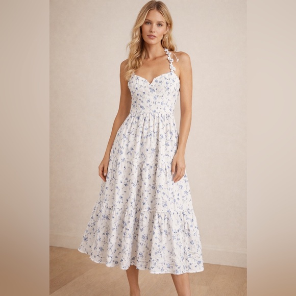 Reformation Dresses & Skirts - NWOT: Reformation Linen Montecito Floral Dress